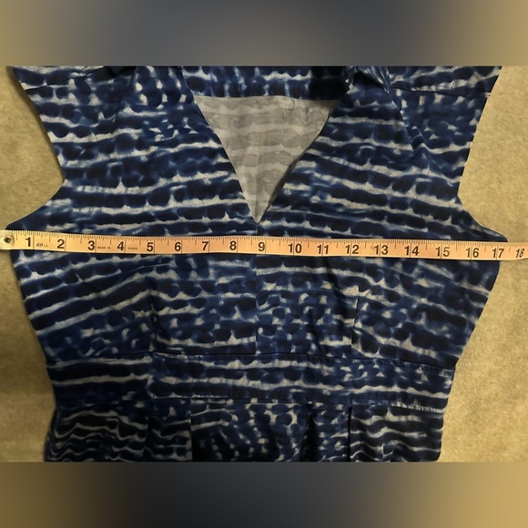 Calvin Klein blue business dress cap sleeve size 8 - Picture 4 of 6